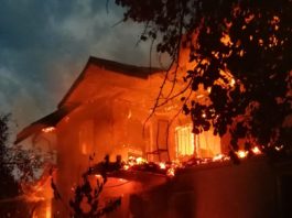 Incendiu izbucnit la o locuință din comuna Tetoiu