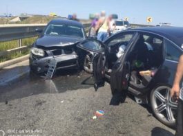 (foto Agrepres) Carambol cu 10 mașini în Mureș