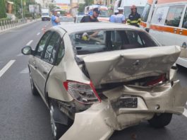 Accident cu patru răniţi în centrul Piteştiului