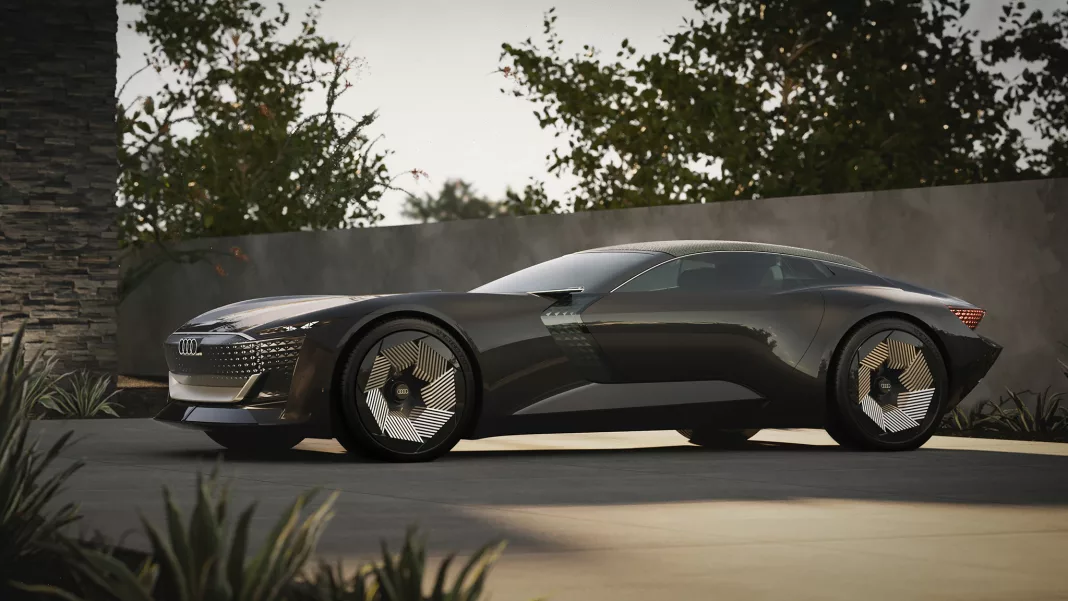 Audi a prezentat Skysphere, noul său model electric decapotabil ce pare desprins din „Batman”