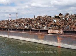 Peste 1.000 de deșeuri importate ilegal din Serbia, descoperite pe o barjă în Cernavodă