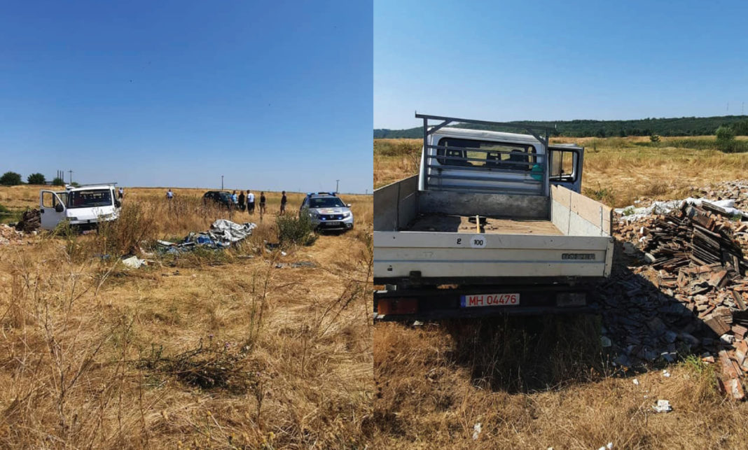 A descărcat molozul pe domeniul public şi a rămas fără maşină