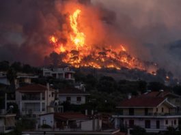 Mai mulți răniți și cinci localităţi evacuate din cauza incendiului de lângă Atena