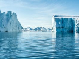 Pentru prima dată în istorie a plouat pe vârfurile glaciare ale Groenlandei