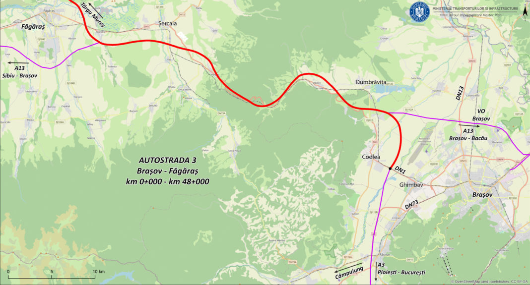 Contract semnat pentru proiectarea lotului de autostradă „ținut la sertar de 10 ani”