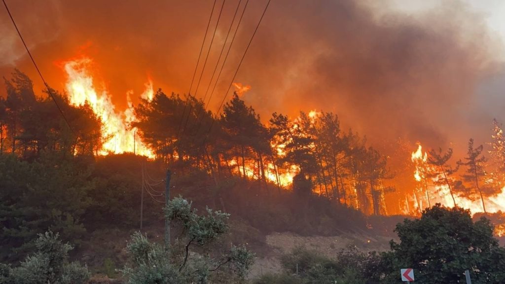 Cel puțin 6 incendii sunt scăpate de sub control în Turcia
