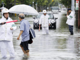 Cinci milioane de japonezi, evacuați din cauza ploilor torențiale
