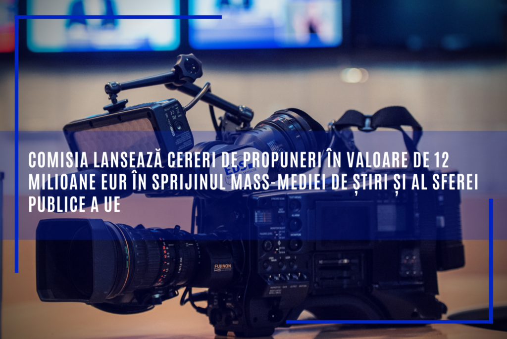 12 milioane de euro în sprijinul mass-mediei de știri și al sferei publice a UE