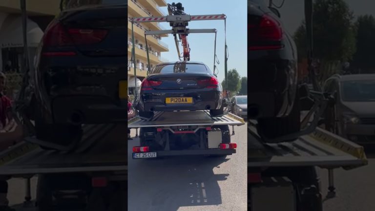 (VIDEO) I-au ridicat mașina și numărul de înmatriculare obscen