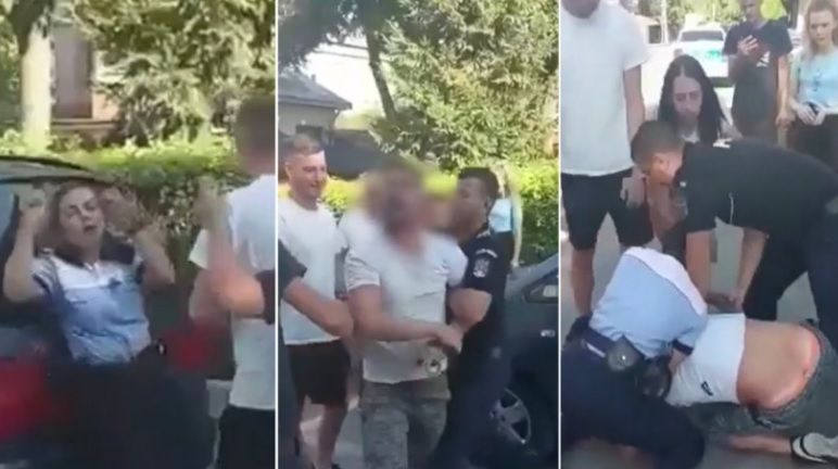 Polițistă, lovită și înjurată de un tânăr pe care încerca să-l imobilizeze
