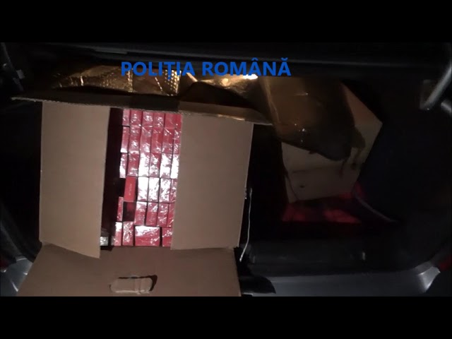1.000 de pachete de ţigări de contrabandă, confiscate de poliţişti