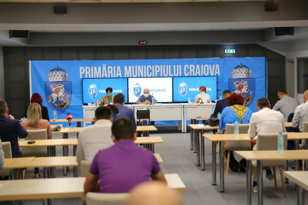 Şedinţa ordinară de joi a Consiliului Local (CL) Craiova nu a durat mai mult de o oră