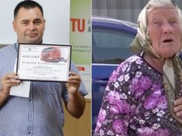 Şoferul de camion care a salvat viaţa unei femei de 90 de ani a fost premiat de poliţişti