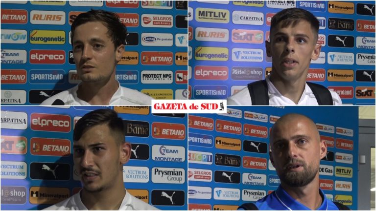 “U” Craiova – Voluntari 3-0 / Vezi ce au declarat “leii” marcatori şi concluzia lui Tamaş!