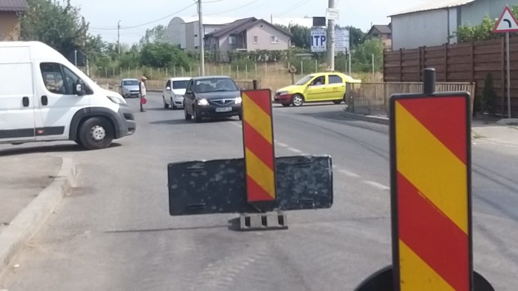 Trafic îngreunat pe podul de la Consul