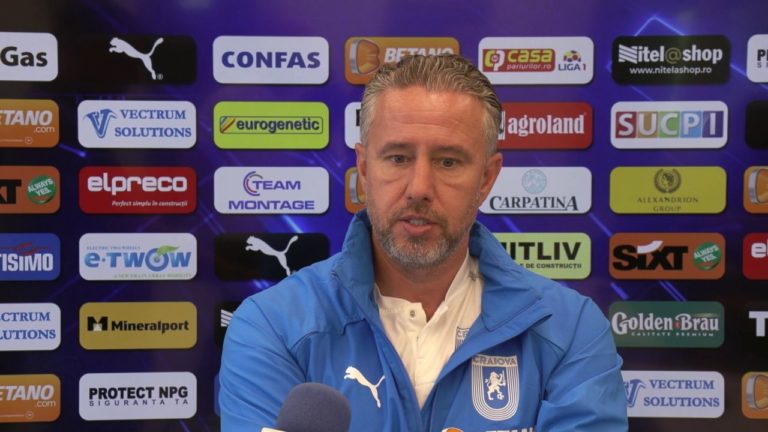 CFR Cluj – „U“ Craiova / Reghecampf: „Trebuie să mergem concentrați, pregătiți pentru un meci de luptă“ (VIDEO)
