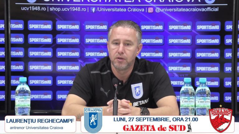 „U“ Craiova – Dinamo / Laurenţiu Reghecampf: „Ne interesează doar victoria“ (VIDEO)