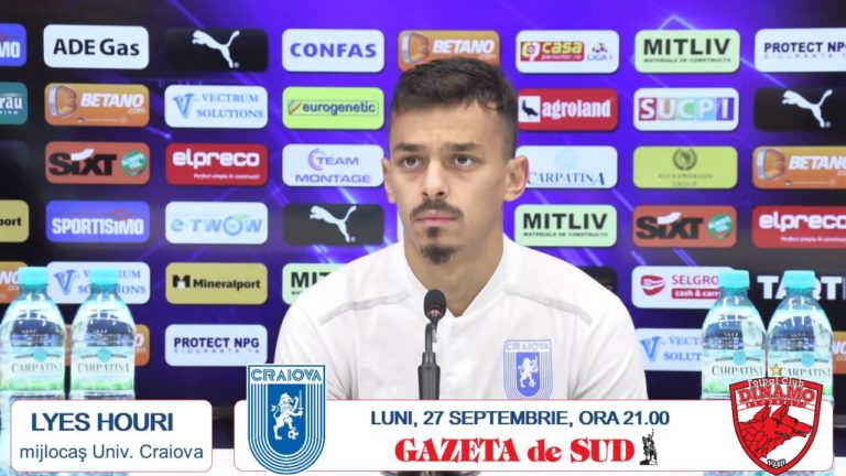 „U“ Craiova – Dinamo / Lyes Houri: „Dacă o să câştigăm cu 5-0 ar fi mult mai frumos“ (VIDEO)