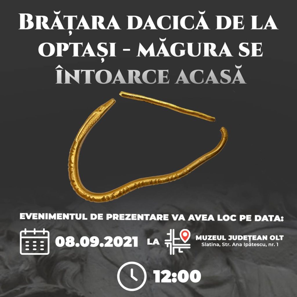 Olteanul care a descoperit o brățară dacică s-a ales cu dosar penal