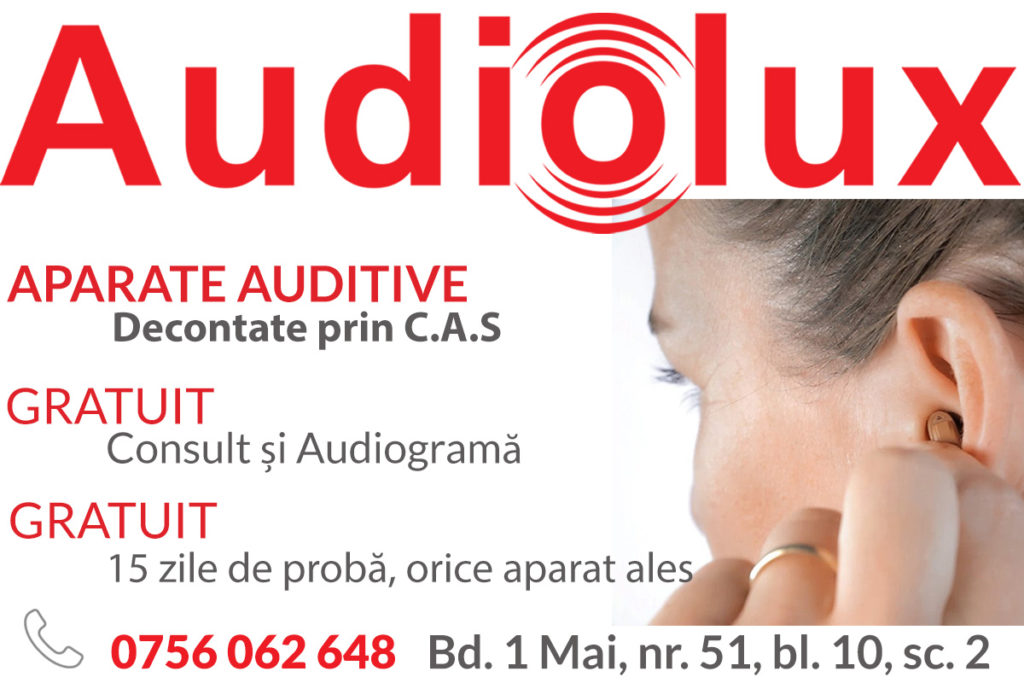 Craiovenii beneficiază gratuit de testarea auzului și aparate auditive prin CAS, în cabinetul Audiolux