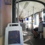 În tramvai sunt puse icoane