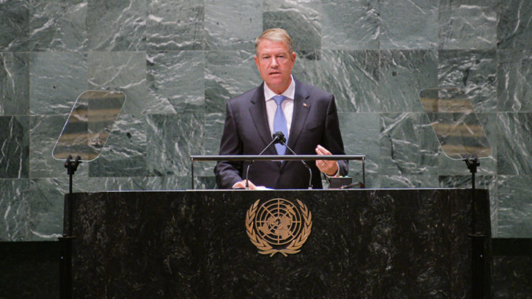 Intervenția națională a Președintelui României, Klaus Iohannis, susținută în cadrul dezbaterilor generale ale celei de-a 76-a sesiuni a Adunării Generale a Organizației Națiunilor Unite