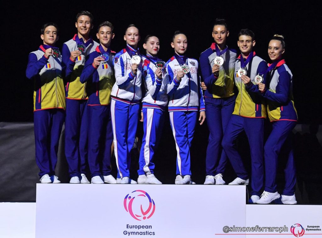 Gimnastică aerobică / Patru medalii pentru România la Europenele din Italia