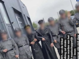 Autoritățile olandeze investighează apariția unor imagini cu bărbați îmbrăcați în haine naziste