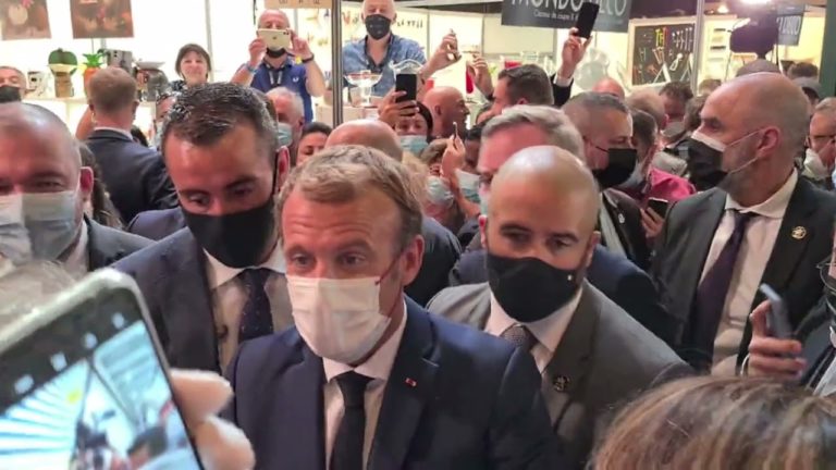 Tânăr arestat după ce a aruncat cu un ou în preşedintele Macron