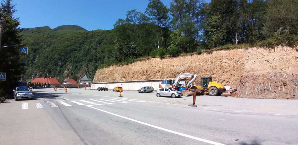 Parcarea de la Lainici se apropie de finalizare