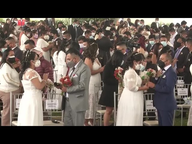 (VIDEO) Peru: 200 de cupluri s-au căsătorit într-o ceremonie comună