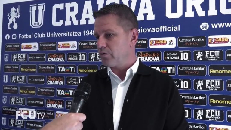 Liga 1 / Flavius Stoican este noul antrenor al formației FCU Craiova (VIDEO)