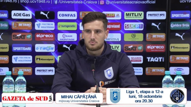 „U“ Craiova – Clinceni / Mihai Căpăţînă: „Avem nevoie să legăm victoriile“ (VIDEO)