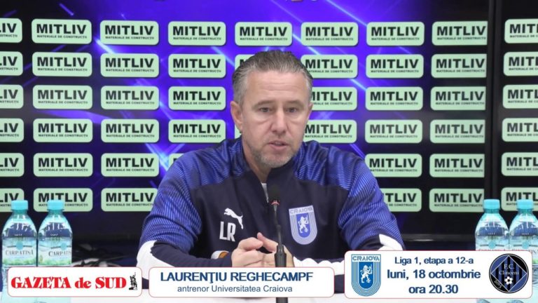 „U“ Craiova – Clinceni / Reghecampf: „Băieţii mei au tot ce trebuie ca să câştige“ (VIDEO)