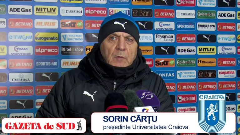 „U“ Craiova – Mioveni 5-2 / Sorin Cârțu: „Am avut un jucător excepțional: Andrei Ivan!“