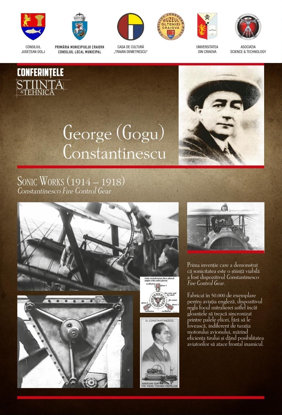 Inventatorul Gogu Constantinescu, omagiat la Craiova la 140 de ani de la naștere