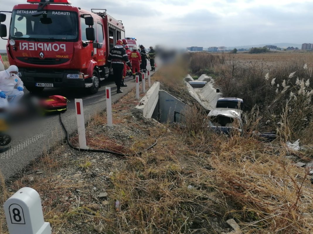 Trei morţi şi un rănit într-un accident la Rădăuţi