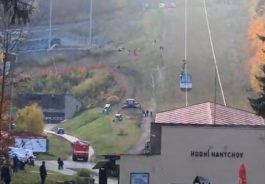 (VIDEO) Telecabină prăbușită într-o zonă muntoasă din nordul Cehiei