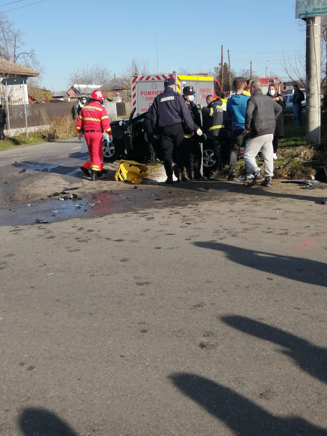 Grav accident rutier în Recea, judeţul Olt (Foto: Info Trafic Slatina)