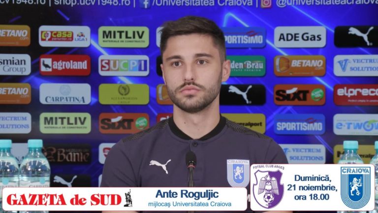 FC Argeş – „U“ Craiova / Ante Roguljic: „Ne-am pregătit bine şi vom fi la capacitate maximă“ (VIDEO)