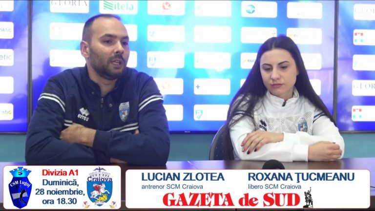Lucian Zlotea şi Roxana Ţucmeanu promit un meci bun la Lugoj (VIDEO)