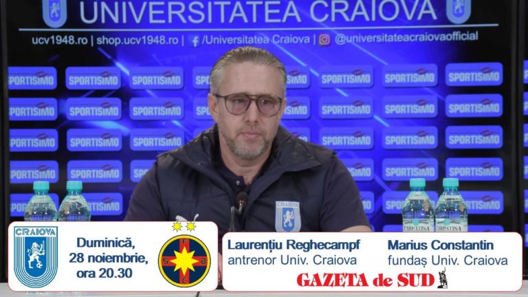 „U“ Craiova – FCSB / Laurențiu Reghecampf și Marius Constantin sunt optimiști (VIDEO)
