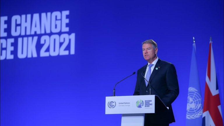 Klaus Iohannis a susținut Declarația României la Summit-ul Cop26: Trebuie să acționăm acum!