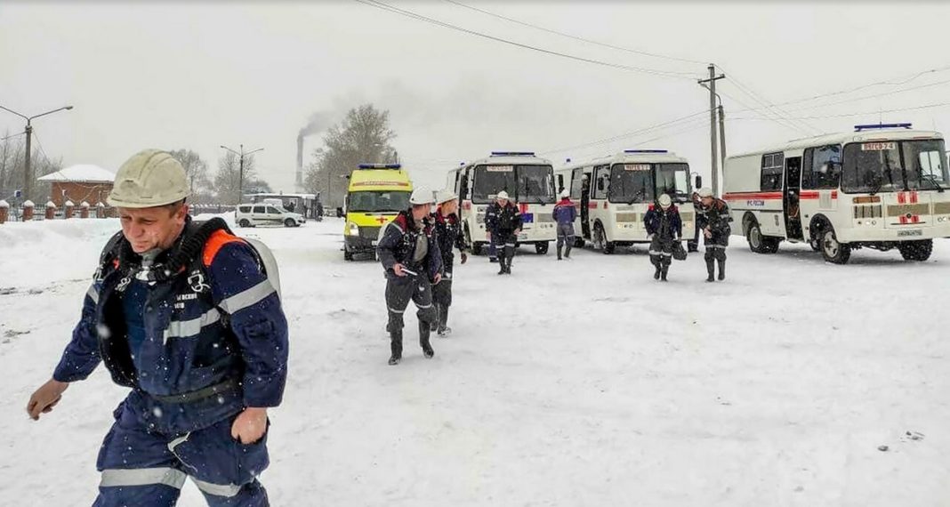 În interiorul minei de cărbune Listvyazhnaya, în regiunea Kemerovo, lângă orașul Belovo, se aflau 285 de persoane
