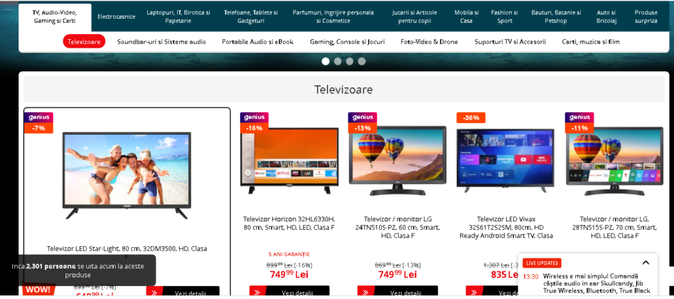 Reducerile au fost foarte mici la multe dintre produse