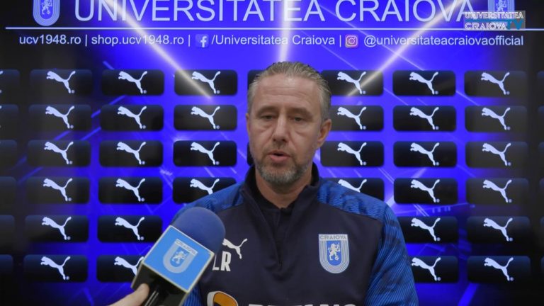 Mediaș – „U“ Craiova / Reghecampf: „Îmi doresc enorm să terminăm anul cu o victorie“ (VIDEO)