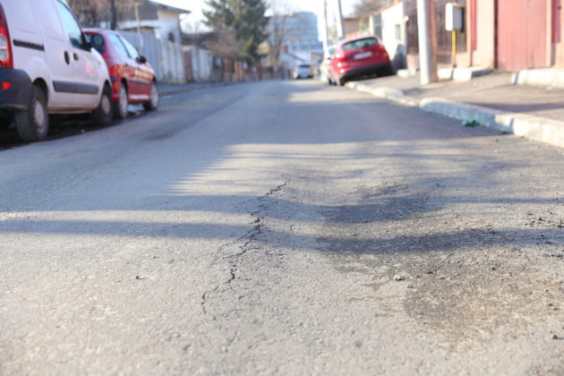 Strada Teilor, recent asfaltată