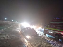 Gorj: Circulaţie pe o bandă din cauza unui accident rutier lângă Termocentrala Rovinari