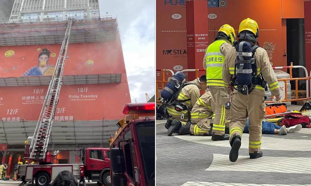 Peste 150 de oameni au fost blocați pe acoperişul World Trade Center din Hong Kong din cauza unui incendiu