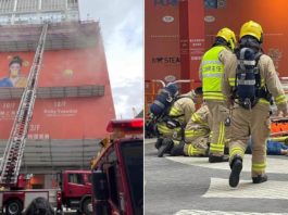 Peste 150 de oameni au fost blocați pe acoperişul World Trade Center din Hong Kong din cauza unui incendiu